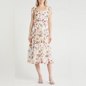 Blu Pepper • Food Tiered Midi Sundress